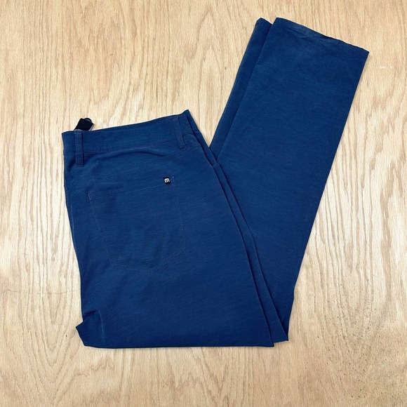 Travis Mathew Pants Mens Travis Mathew Open To Close Stretch Performance Pant 38 X 3 Blue